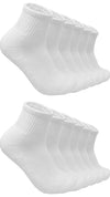Mukhaksh (Pack Of 6 Pairs = 12 Socks Men Winter Woolen Warm White Ankle Length Socks