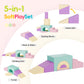 Tolead Soft Foam Climbing Blocks Set - Large 5-In-1 Soft Play Toys Crawling & Sliding Climbing Arch For Toddlers, Foam Playset F