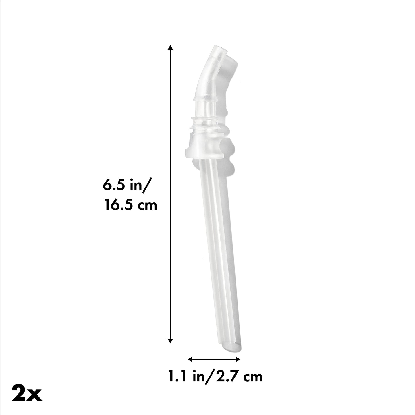 Oxo Tot Adventure Water Bottle 12 Oz Replacement Straw - 2 Count (Pack Of 1)