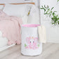 INough Baby Basket Pink Hamper Large Kids Hamper Baby Laundry Hampers for Nursery Girl, Girls Laundry Baskets for Kids, Dirty Cl