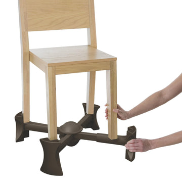 Kaboost Booster Seat For Kitchen Chair, Chocolate - Goes Under The Chair - Portable Chair Booster For Toddlers And Grown Ups