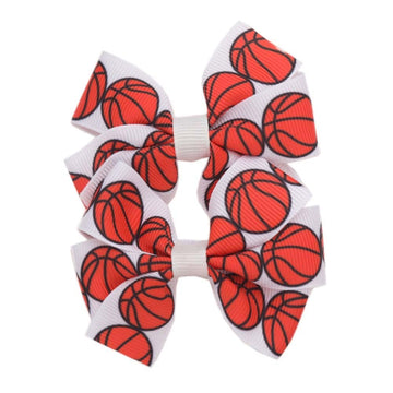 Football Hair Bow Clips Soccer Bows Hair Clip Sports Hair Bows for Baby Girls Infant Toddler Bowknot Polka Dot Hairs Bow ZFJ46 (
