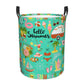 Pevtufa Hello Summer Foldable Laundry Basket Organizer,Fabric Clothes Toy Storage Basket Nursery Hamper Storage Bin For Househol