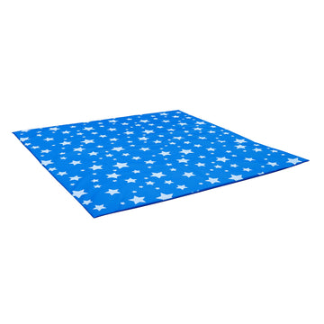 Childrens Factory Starry Night Activity Mat, Foam Play Mats for Babies, Infants Playroom, Daycare, Preschool, Homeschool, Blue
