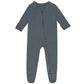 Guisby Baby Boy Zipper Pajamas,Rayon Footed Romper Pajamas For Girls Sliver Grey 6-12 Months