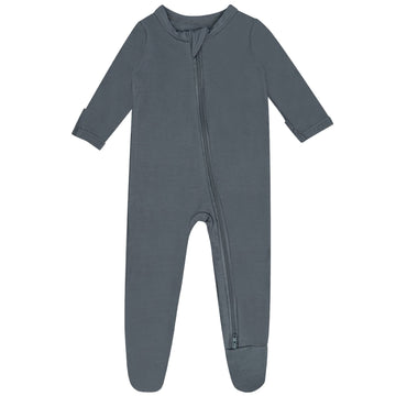Guisby Baby Boy Zipper Pajamas,Rayon Footed Romper Pajamas For Girls Sliver Grey 6-12 Months