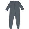 Guisby Long Sleeve Sleeper Baby Girl,Footed Pajamas With Mitten Cuffs Sliver Grey 3-6 Months