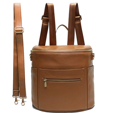 Small Diaper Bag Mini Diaper Bag By Miss Fong, Leather Diaper Bag Backpack With 13 Diaperbagorganizers,2 Insulated Pockets, And