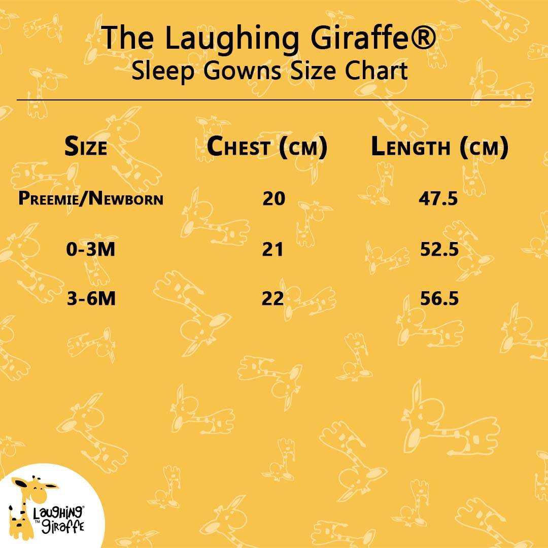 Laughing Giraffe Baby Long Sleeve Sleeper Gowns (Set Of 2 -Lg3800) White 0-3 Months