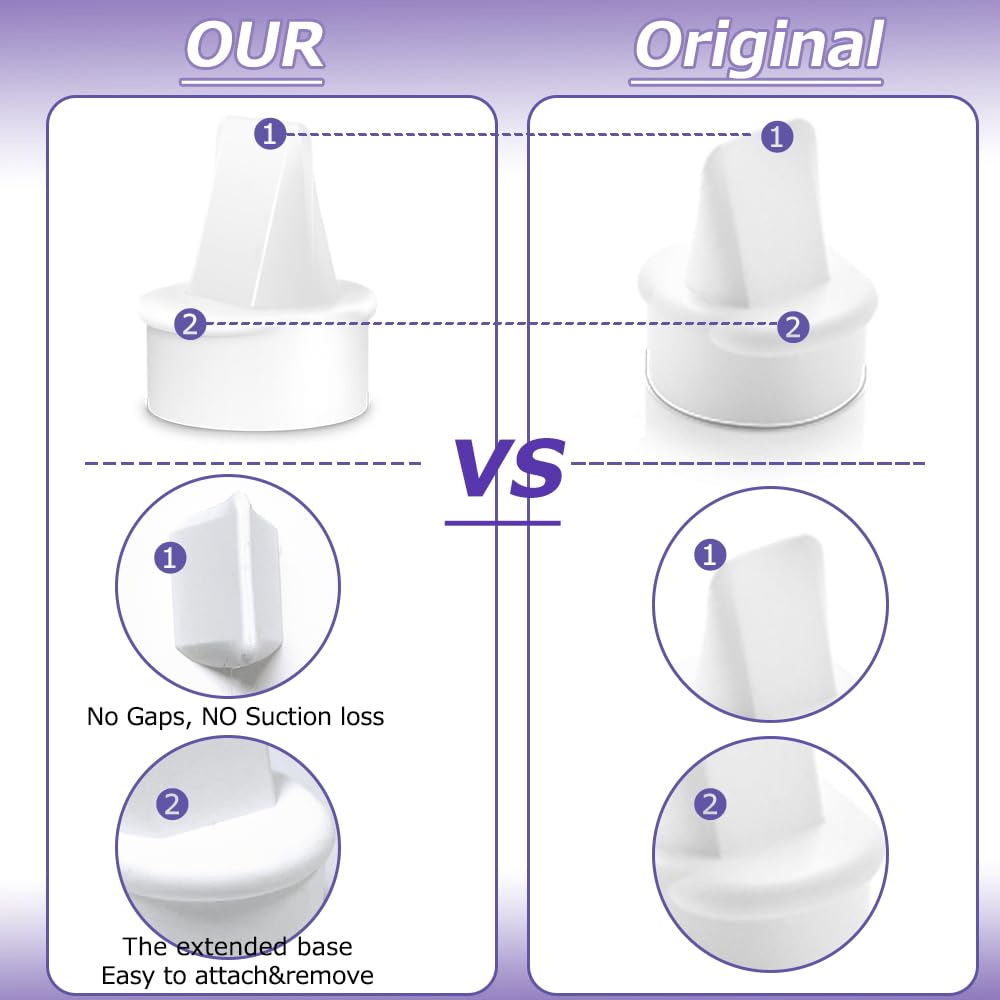 8Pcs Duckbill Valves Compatible With Lansinoh Signature Pro/Smartpump 3.0/Smartpump 2.0, For Lansinoh Breast Pumps Replacement D