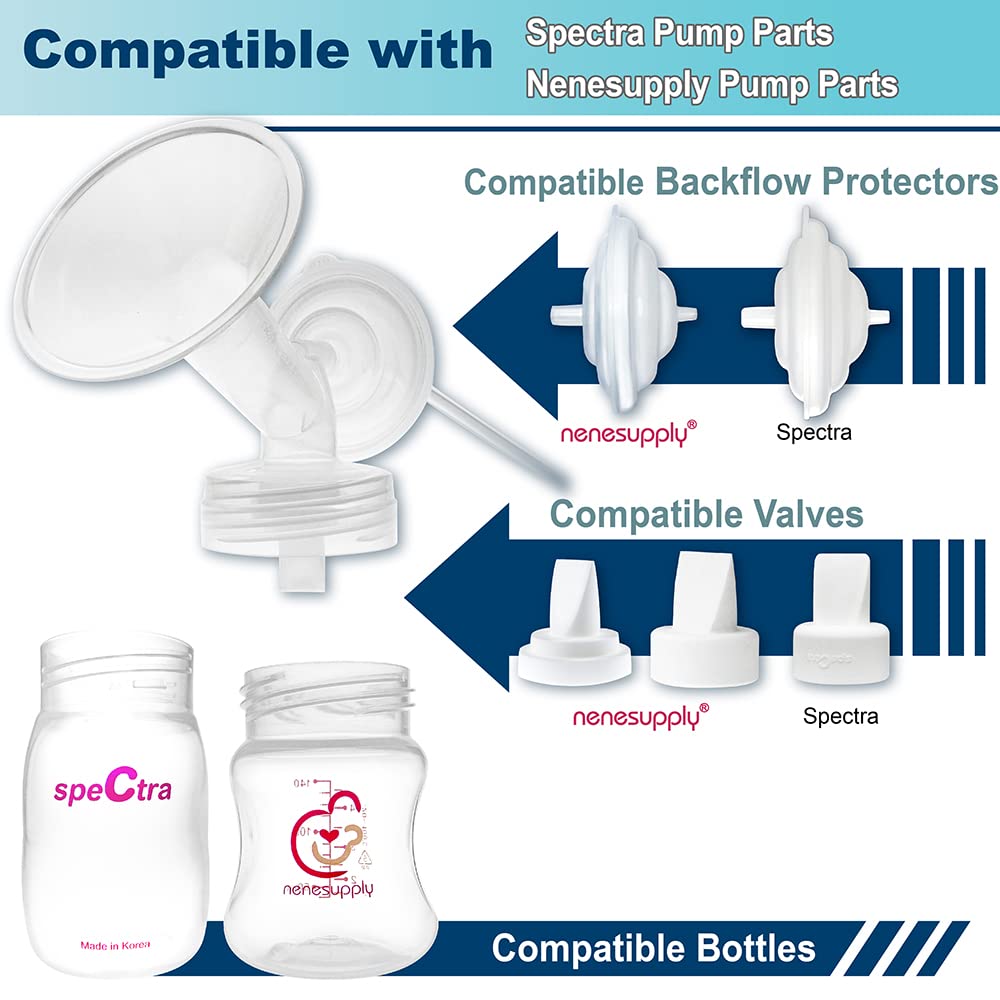 Nenesupply 19Mm Flange Pump Parts Compatible W Spectra S2 S1 Breast Pumps Replacement Kit For Spectra Pump Parts S2 Parts S2 Acc