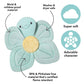 Nuby Turtle Baby Bath Cushion for Bathtub or Sink, Soft and Easy to Dry Fabric, 0-6 Months, Turquoise