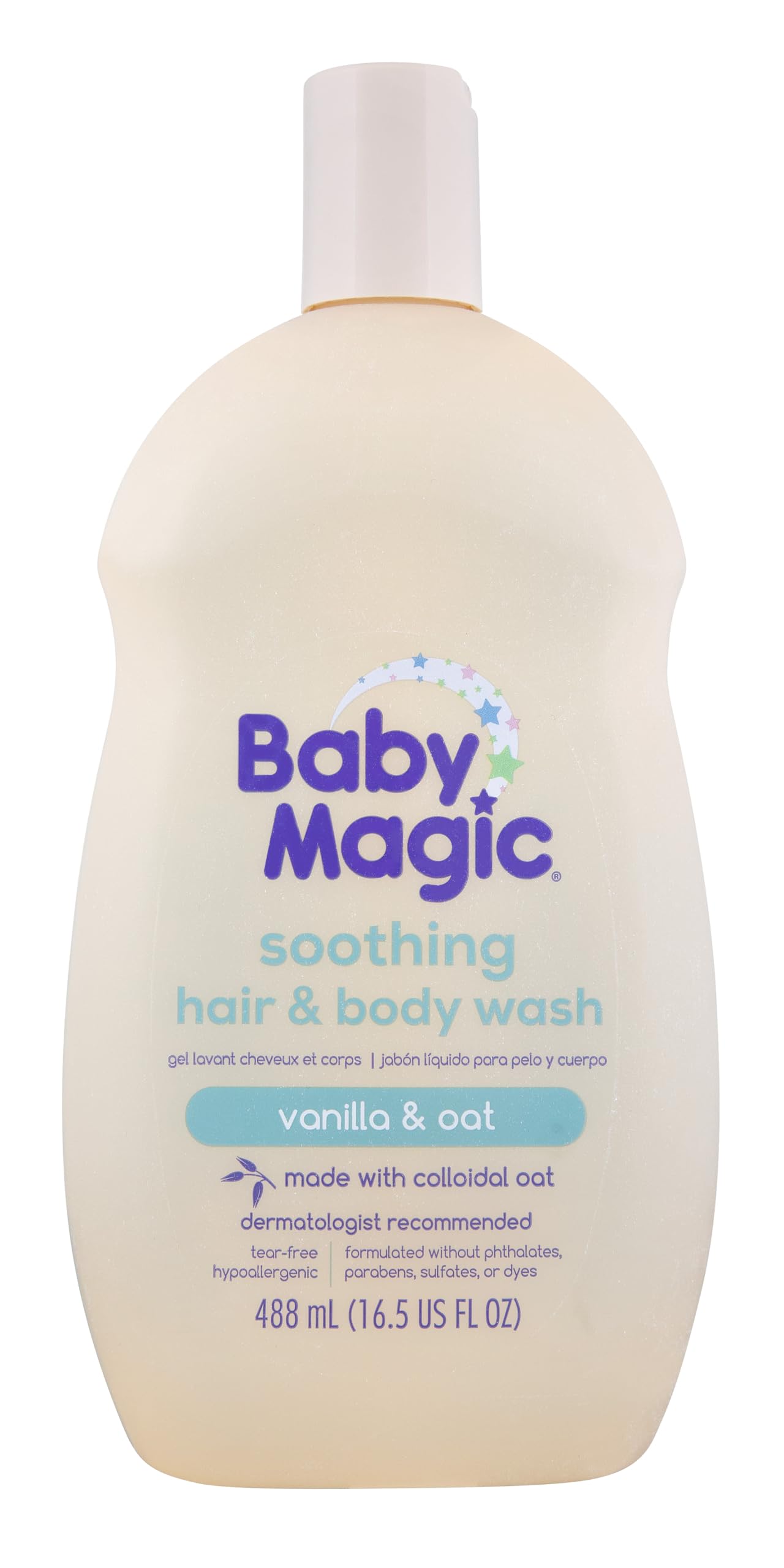 Baby Magic Soothing Hair & Body Wash | Soothes and Cleanses Babys Delicate Skin | Tear-Free | Vanilla and Oats | 16.5 fl oz.