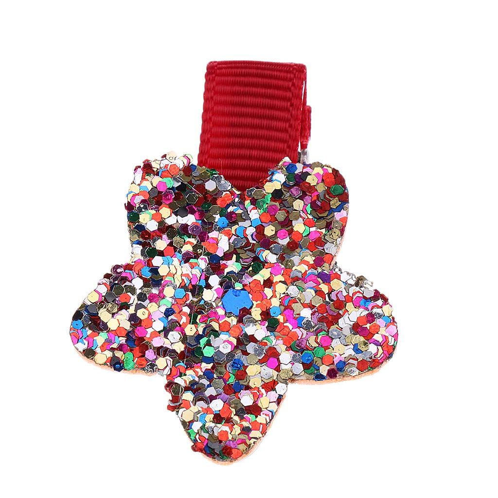 NIVAA 10 Pcs/set Kids Baby Girl Flower Bowknot Princess Hair Clip Hairpin Set Red