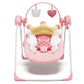 Baby Swings for Infants, Baby Girl Swing for Newborn, Portable Infant Swing with Music, Adaptable Speed, Timing, Soft Cushion, 0