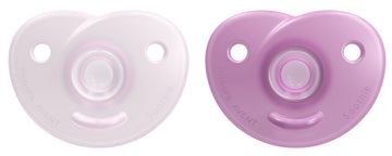 Philips AVENT Soothie Heart pacifier 3-18m, pink/light pink, 2 pack, SCF099/12