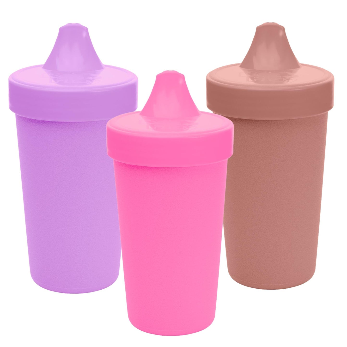 Re-Play Spill-Proof Sippy Cups for Toddlers - Kids Reusable 10 Oz Set of 3, Dishwasher & Microwave Safe, Made in USA, Berry