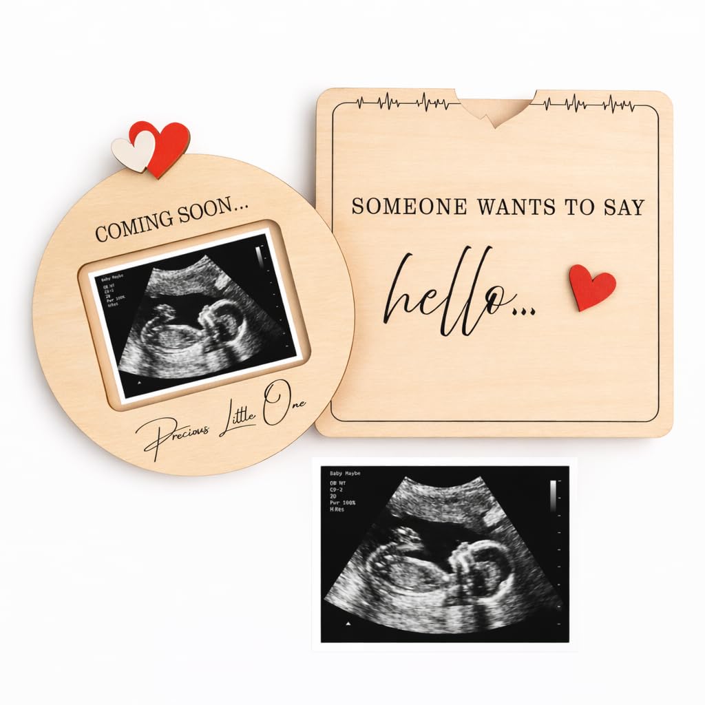 Pregnancy Announcement For Grandma, Grandparents - Ultrasound Picture Frame Surprise Box - Baby Announcement Sign - Baby Coming 