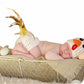 M&G House Fashion Newborn Handmade Crochet Knitted Photography Prop Chicken Set Unisex Baby Cap Outfit(Chicken Outfit)