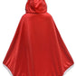 Little Red Riding Christmas Fur Princess Cape Hood Cloaks Costume For Girls 3-4 Years(110Cm)