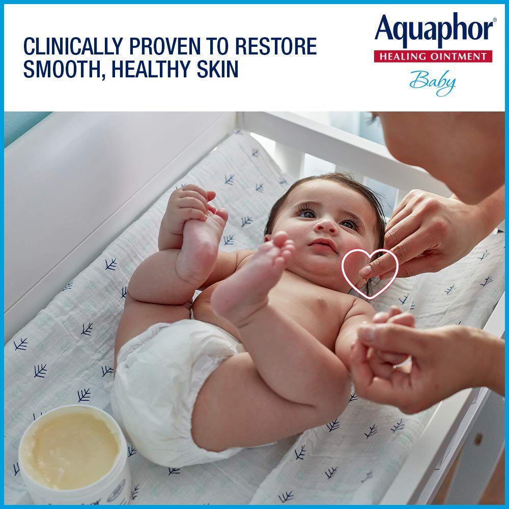 Aquaphor Baby Healing Ointment Advanced Therapy Skin Protectant, Dry Skin And Diaper Rash Ointment, 7 Oz Tube