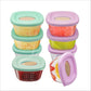 Silicone Baby Food Storage Containers, 4 Oz Baby Food Jars, Snack Containers With Leak Proof Airtight Lids, Freezer, Microwave A