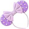 Trnerm Purple Large Size Fuzzy Mouse Ears Headband For Women, Plus-Size Park Ears Headband, 1 Count (Pack Of 1), Perfect For Par