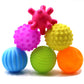 DOPHYRANIX Super Durable 6 Pack Sensory Balls for Kids,Massage Soft & Textured Balls Set Develop Kids Tactile Senses Toys for T