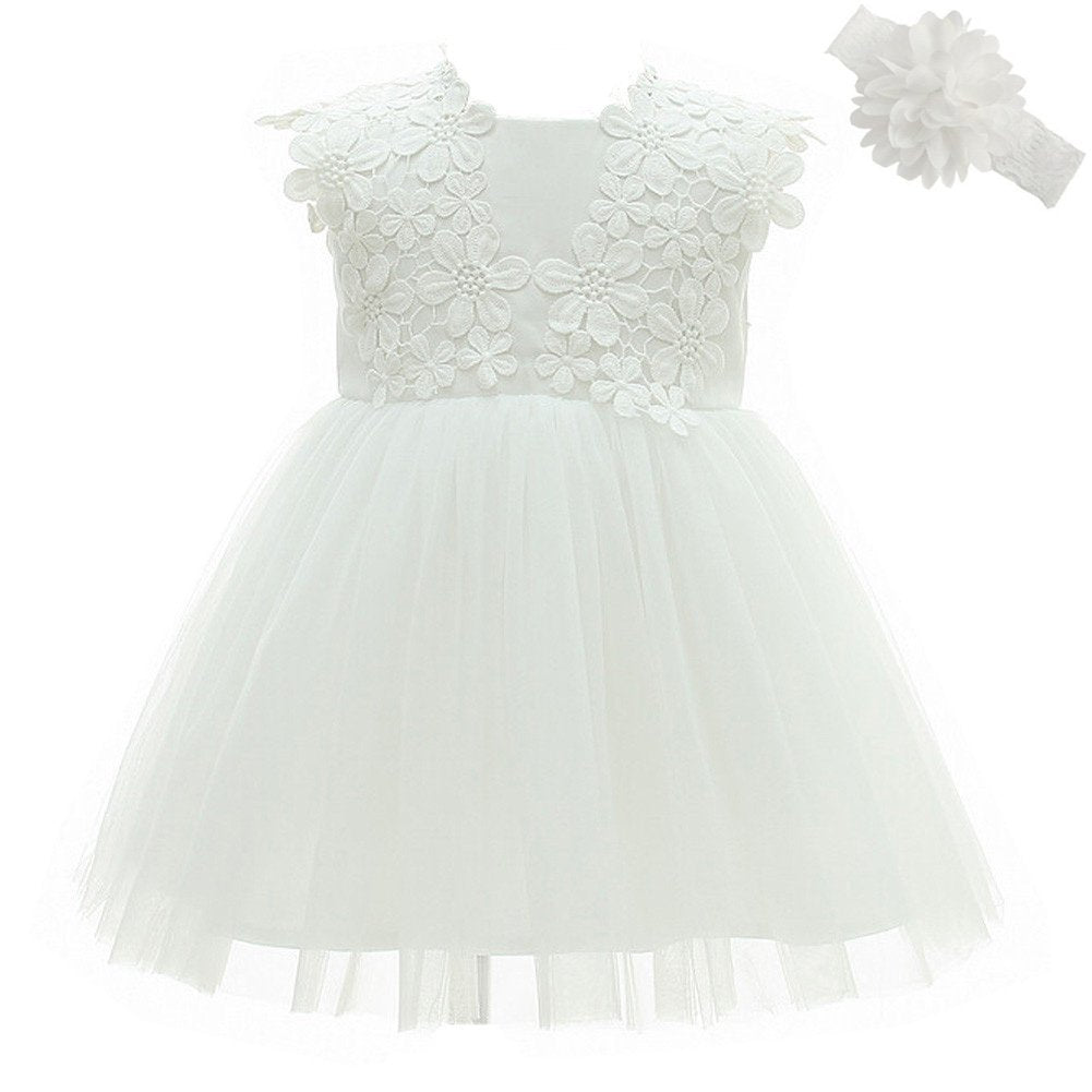 Coozy Baby Girls Dress Infant Princess Christening Baptism Party Birth – Cutebab WBBAPB0773L7W9C