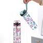 Huin Cute Water Bottle For Girls Women, Water Bottle With Straw For School Kids, Bpa Free Reusable & Spill Proof & Wide Mouth, 2