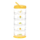 Innobaby Packin' Smart Stackable And Portable Storage System For Formula, Baby Snacks And More. 5 Stackable Cups In Mango Sorbet