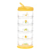 Innobaby Packin' Smart Stackable And Portable Storage System For Formula, Baby Snacks And More. 5 Stackable Cups In Mango Sorbet