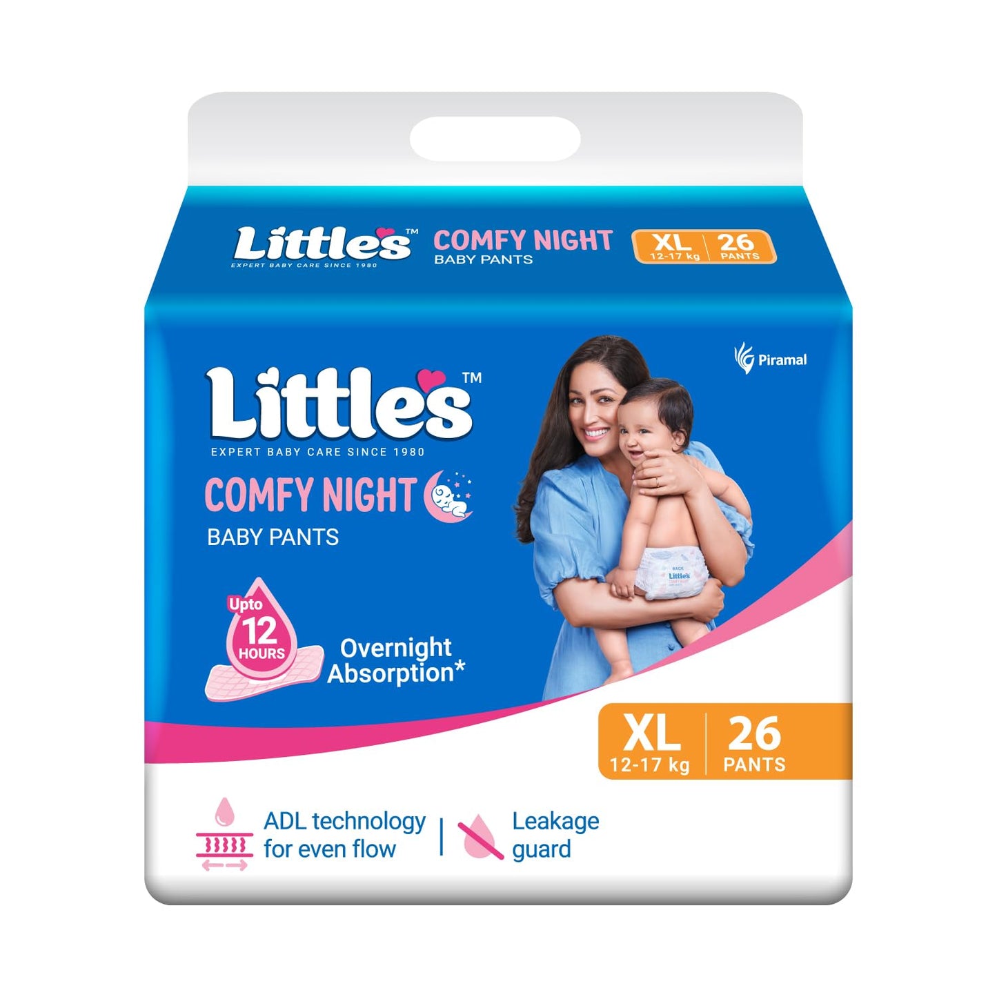 LittleS Baby Diapers Xl Size (Extra Large) Pants Style | 1217 Kg | 26 Count | Comfy Nights Baby Diaper Pants With Leakage Guar