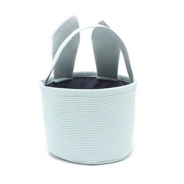 Lxitol Easter Baskets Easter Bunny Ears Bags - Easter Egg Bunny Bucket For Kids (Blue)