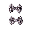 Baby Girls Leopard Bow hairpin girls leopard bow Hair Accessories for women.(FJ65-1)