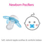 Mam Original Start Newborn Baby Pacifier, Best Pacifier For Breastfed Babies, Sterilizer Case, 0-3 Months, Boy, 2 Count (Pack Of