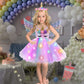 Genafy Unicorn Princess Costumes For Little Girls Led Light Tutu Dress Up Clothes With Headband Wings Halloween Gifts Christmas