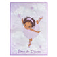 Everyday Kids 4 Piece Toddler Bedding Set - African American Ballerina - Includes Comforter, Flat Sheet, Fitted Sheet And Revers