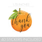 Little Cutie Baby Shower Thank You Stickers - 40 Labels
