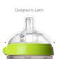 Comotomo Natural Feel Baby Bottle, Anti-Colic Nipple For Newborns, Slow Flow, Green, 5 Ounce, 2 Count