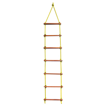 Ashish Rope Climbing Ladder Indoor/Outdoor For Kids  Ninja Obstacle, 4 To 10 Years (Yellow)