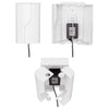 Safety Innovations Twin Door Baby Safety Outlet Cover Box For Babyproofing Outlets - More Interior Space For Extra Large Electri