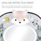 The Peanutshell Musical Baby Car Seat Mirror, Woodland Animals With Lights