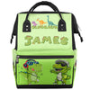 SPYORBKX Baby-Boys Dinosaur-Diaper-Backpack Custom-Name Nappy-Bag for Boys