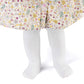 Epeius 3 Pair Pack Baby Girls Boys Seamless White Uniform Infants Baby Knee High Socks Tube Ruffled Stockings For 1-6 Months