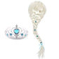 Viviwo Girls Wig Costume Braid With Princess Tiara Long Hair Cosplay Accessories For Kids Halloween Birthday Party Medium
