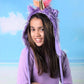 Storybook Wishes Plush Soft Fuzzy Unicorn Child/Youth Hat, Purple