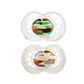 MAM My Little Farm Pacifier (2 Pack, 1 Pacifier Case), Baby Pacifiers 16 Plus Months, Unisex Pacifier, Best Pacifiers for Breast