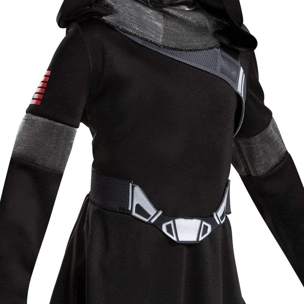 Girl'S Snake Eyes Costume For Kids, Deluxe Official Gi Joe Costume With Mask, Child Size Small (4-6X) Black
