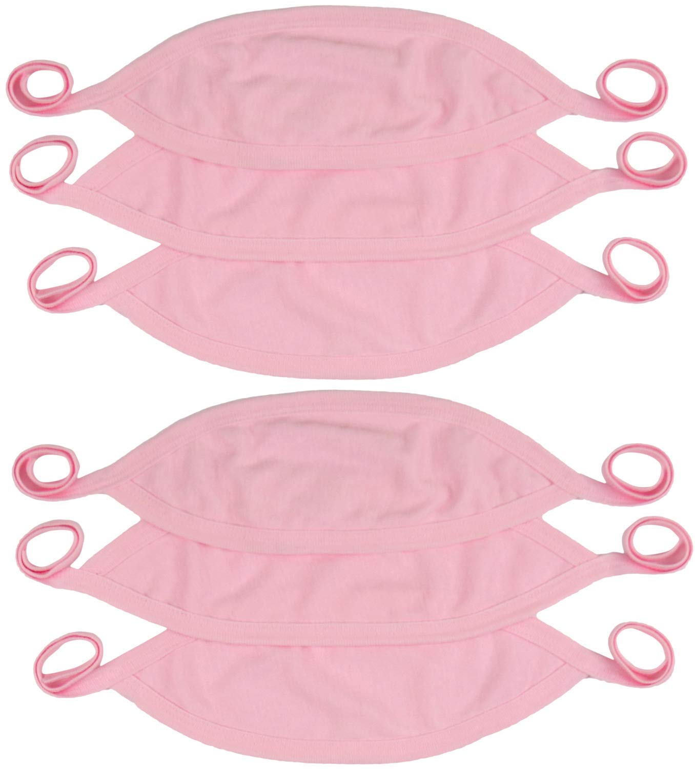 Tobeinstyle Babies' 6-Pack Comfortable Newborn Baby Belly Binder - Pink - One Size
